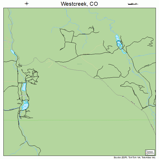 Westcreek, CO street map