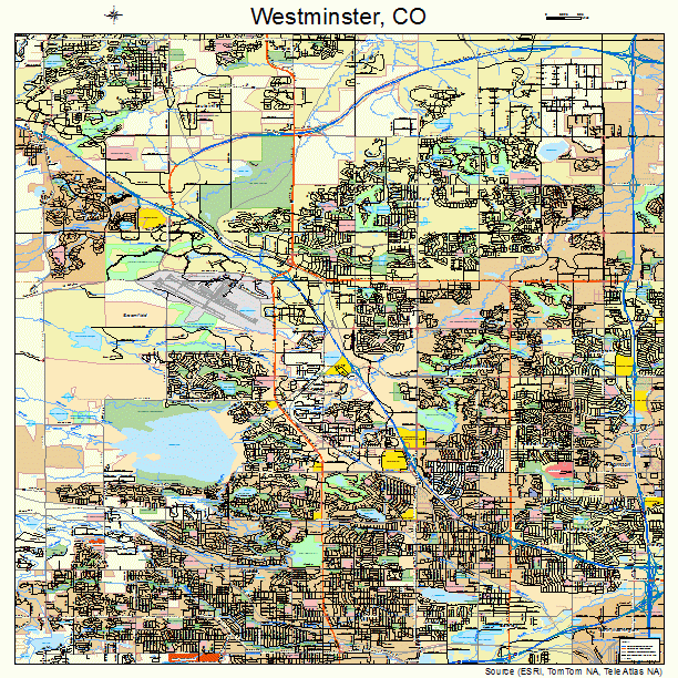 Westminster, CO street map