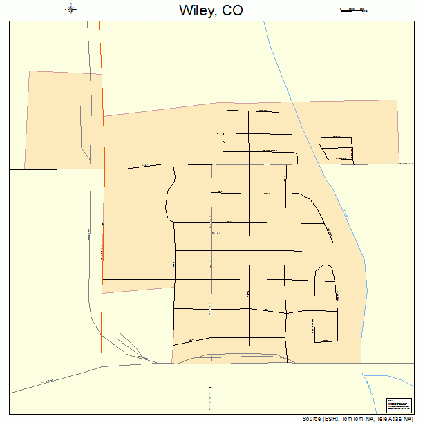 Wiley, CO street map