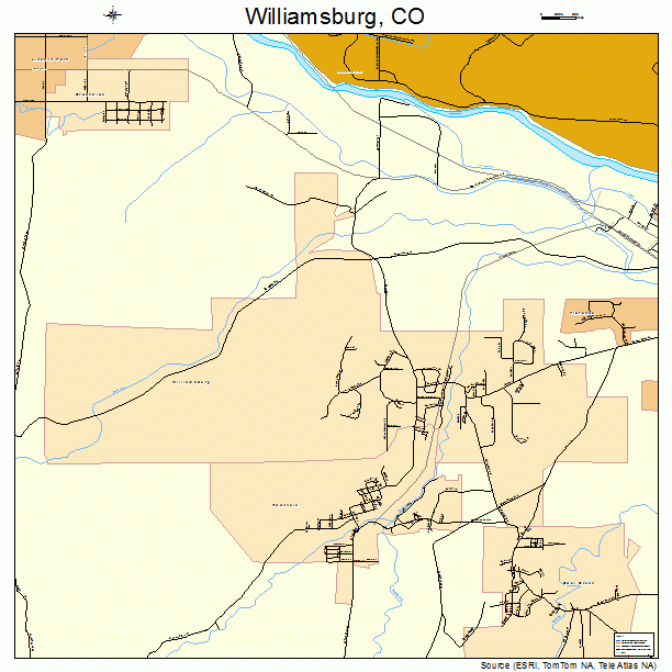 Williamsburg, CO street map