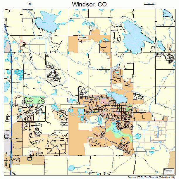 Windsor, CO street map