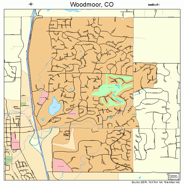 Woodmoor, CO street map