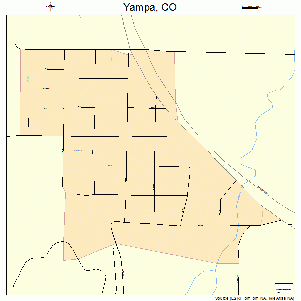 Yampa, CO street map