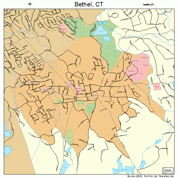 Bethel, CT street map