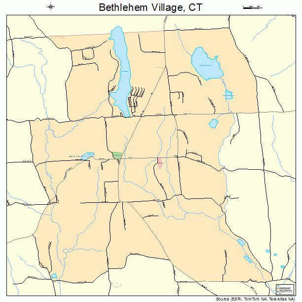 Bethlehem Village, CT street map