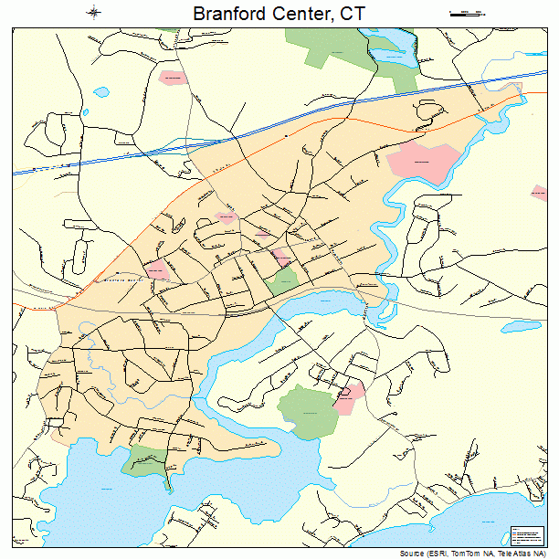 Branford Center, CT street map