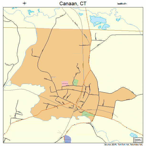 Canaan, CT street map