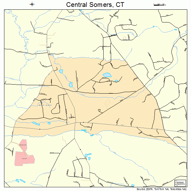 Central Somers, CT street map