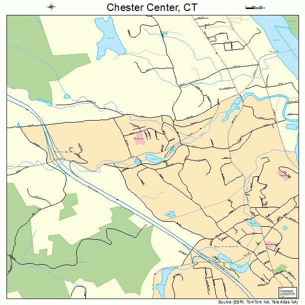 Chester Center, CT street map