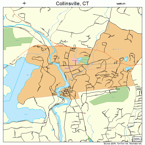 Collinsville, CT street map