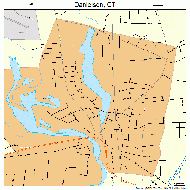 Danielson, CT street map