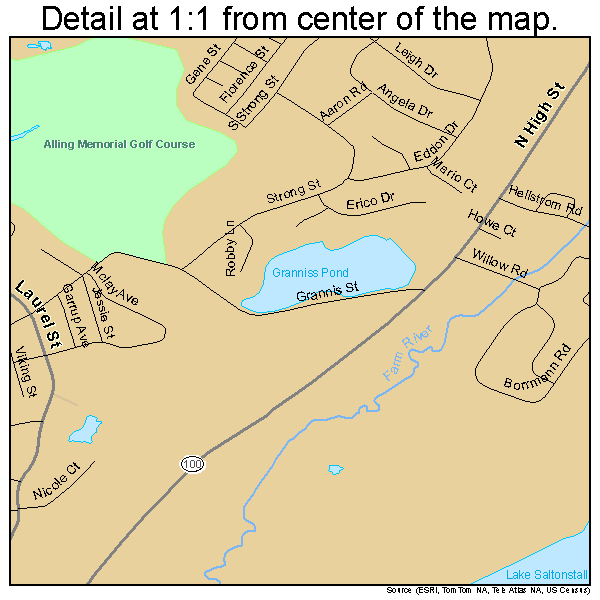 East Haven, Connecticut road map detail