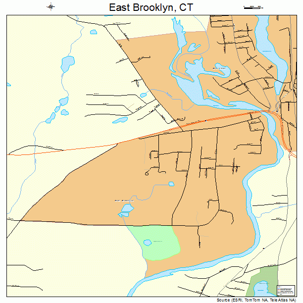 East Brooklyn, CT street map