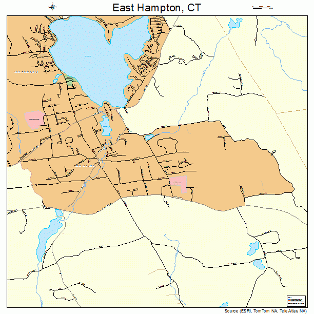 East Hampton, CT street map