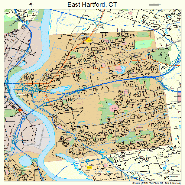 East Hartford, CT street map