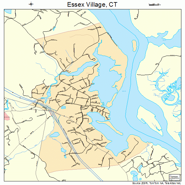 Essex Village, CT street map