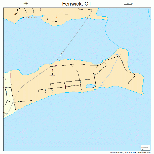 Fenwick, CT street map