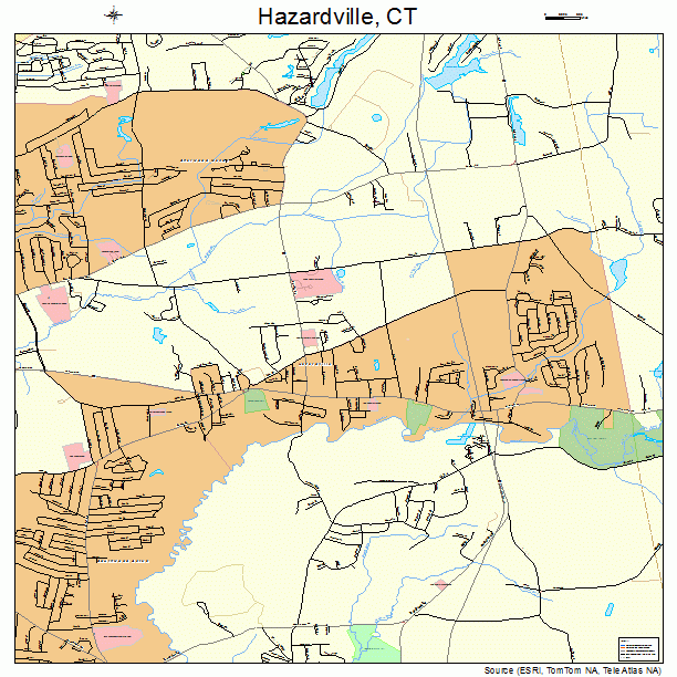Hazardville, CT street map