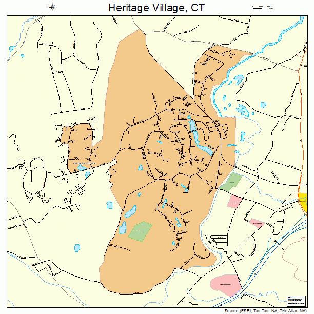 Heritage Village, CT street map