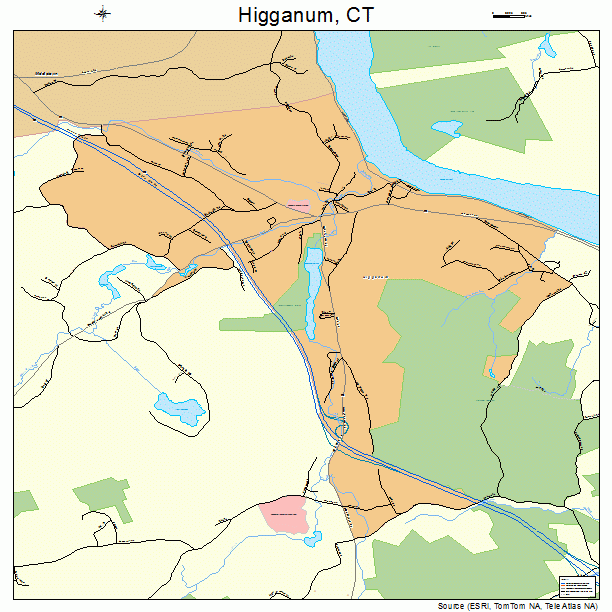 Higganum, CT street map