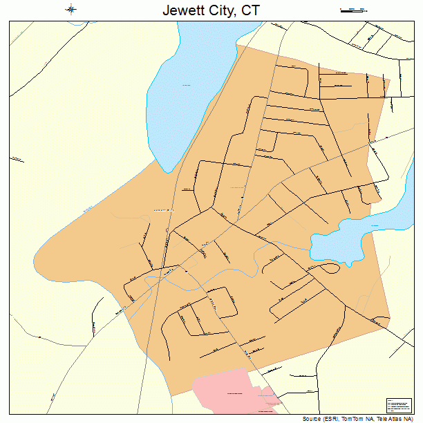Jewett City, CT street map