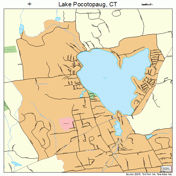Lake Pocotopaug, CT street map