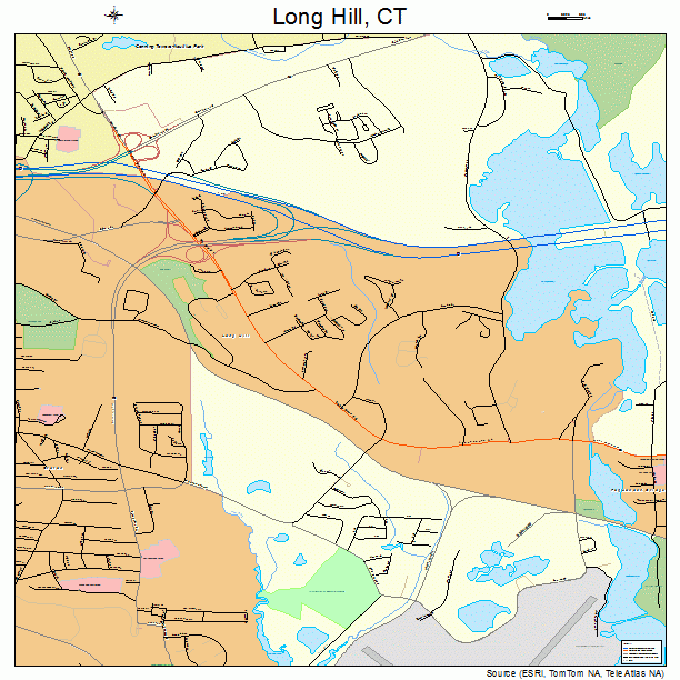 Long Hill, CT street map