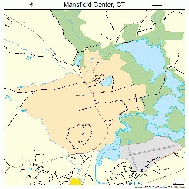 Mansfield Center, CT street map
