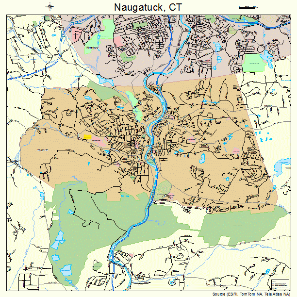 Naugatuck, CT street map