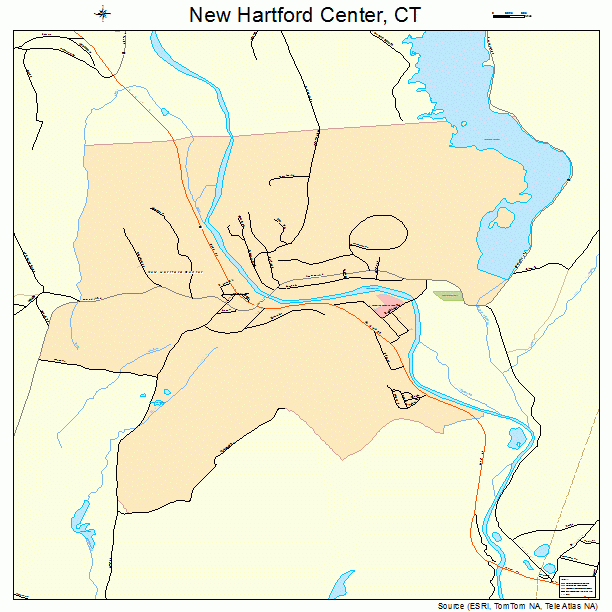 New Hartford Center, CT street map