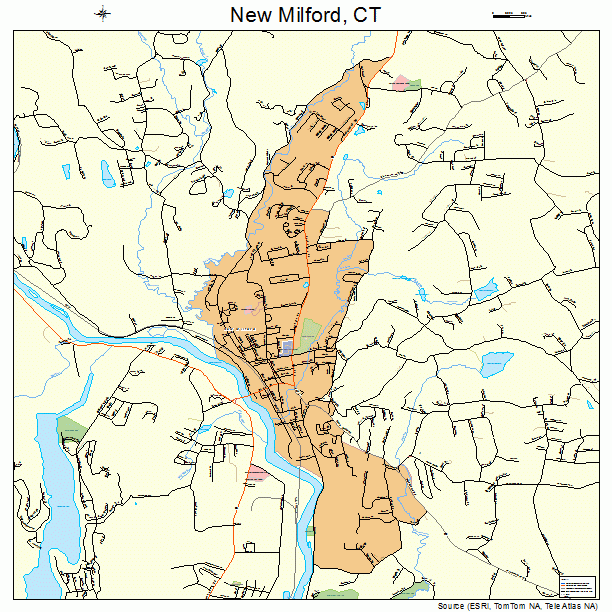 New Milford, CT street map