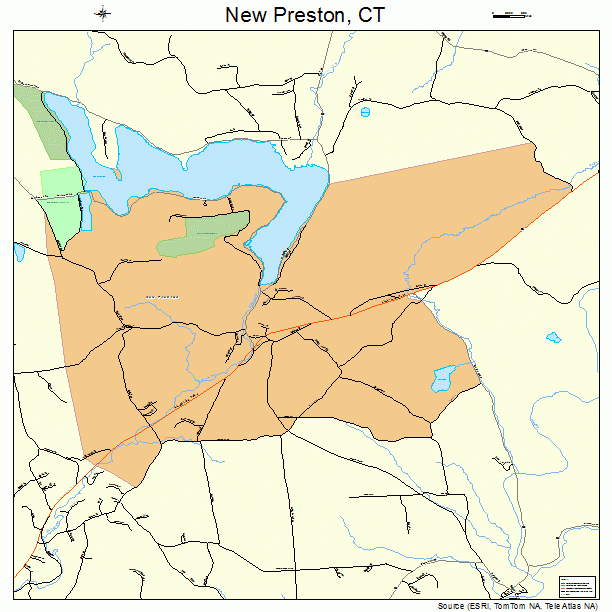 New Preston, CT street map