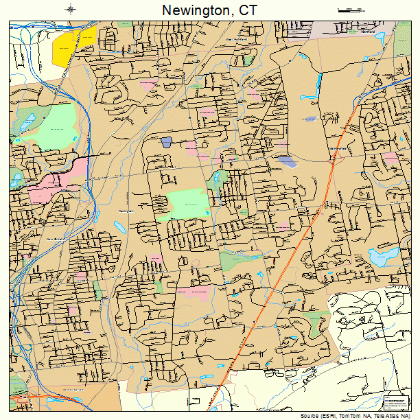 Newington, CT street map