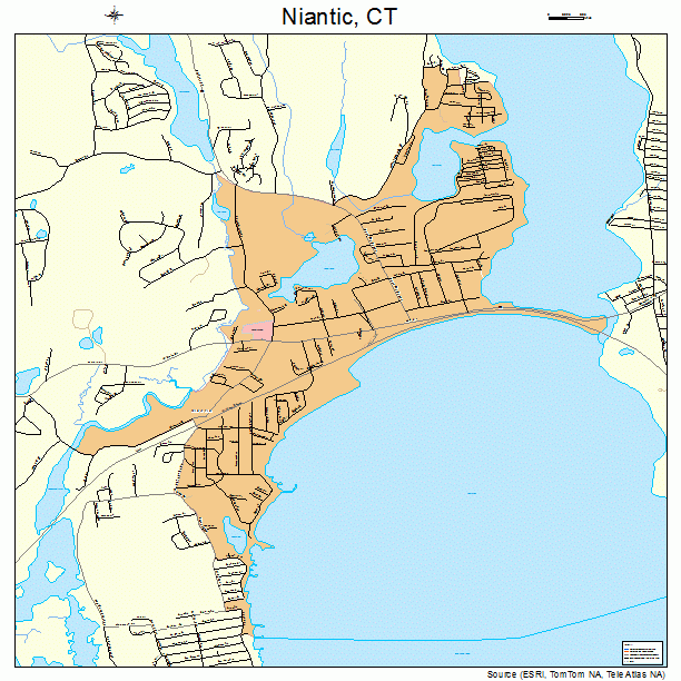 Niantic, CT street map