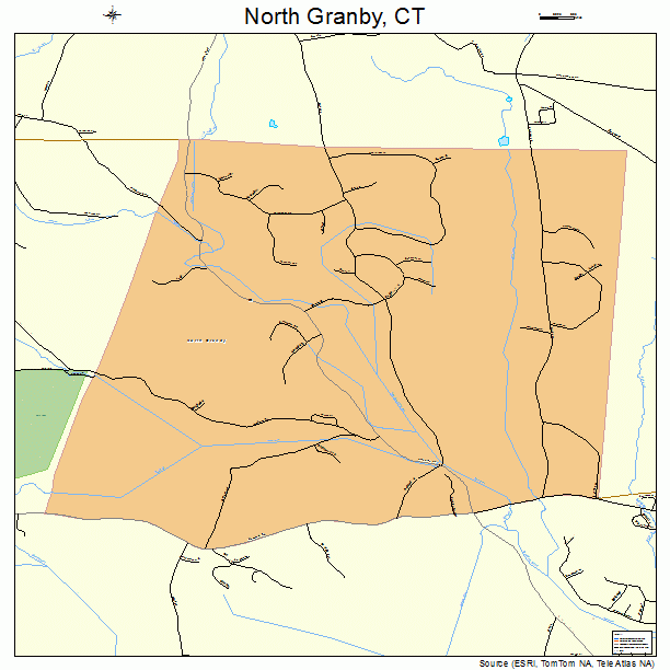 North Granby, CT street map
