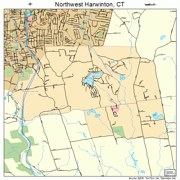 Northwest Harwinton, CT street map