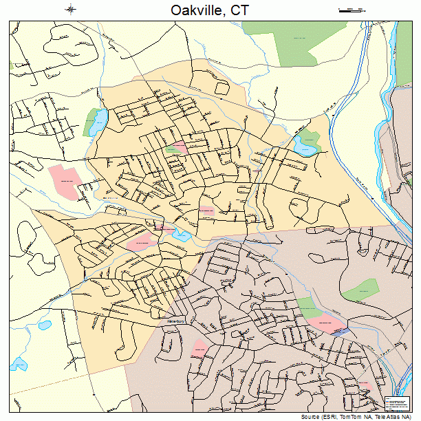 Oakville, CT street map