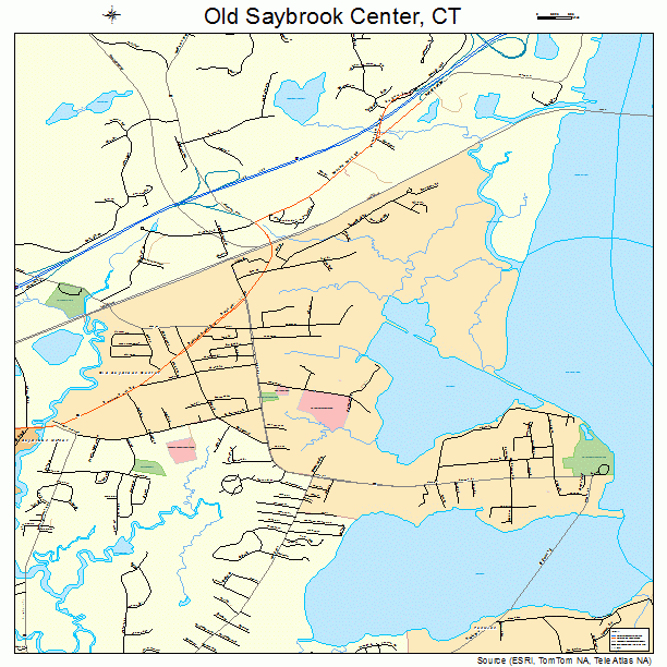 Old Saybrook Center, CT street map