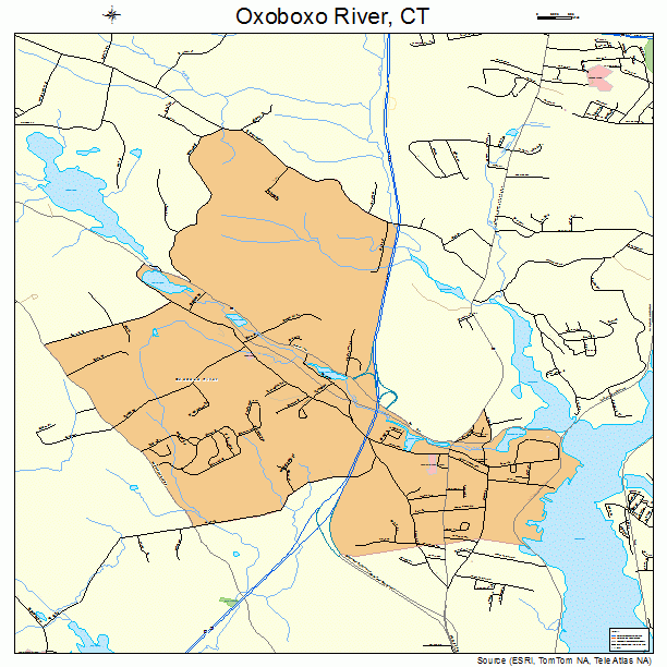 Oxoboxo River, CT street map