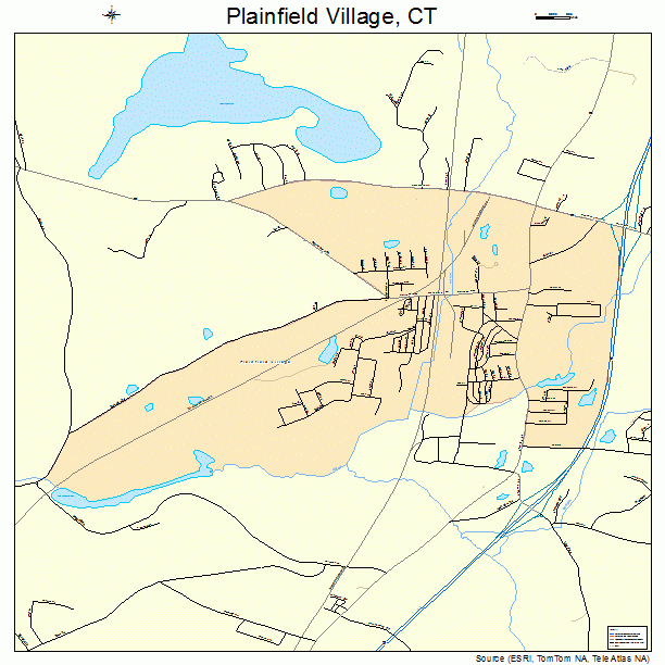 Plainfield Village, CT street map