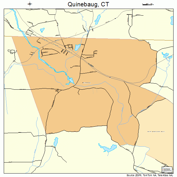 Quinebaug, CT street map