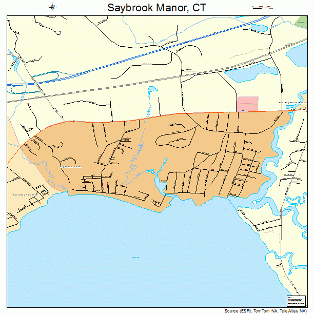 Saybrook Manor, CT street map