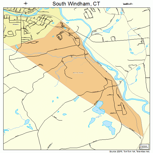 South Windham, CT street map