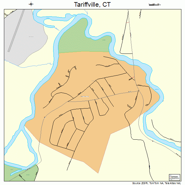 Tariffville, CT street map