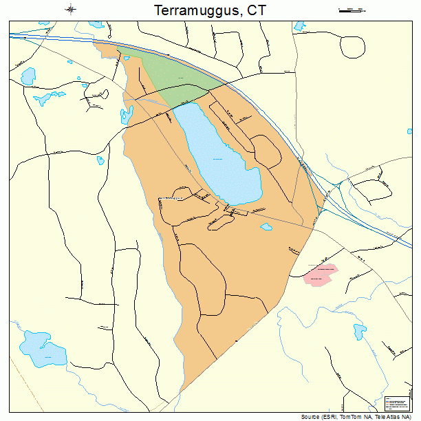 Terramuggus, CT street map