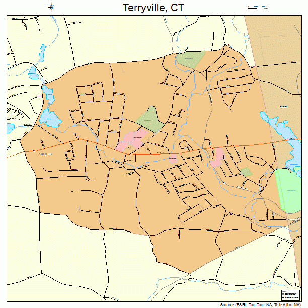 Terryville, CT street map