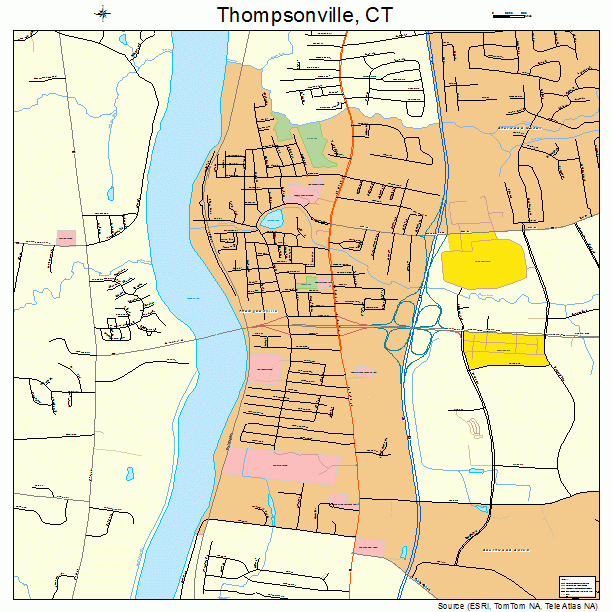 Thompsonville, CT street map