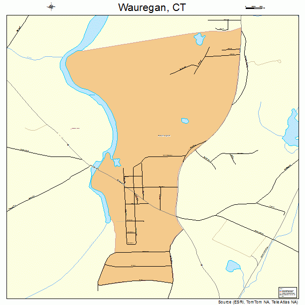 Wauregan, CT street map