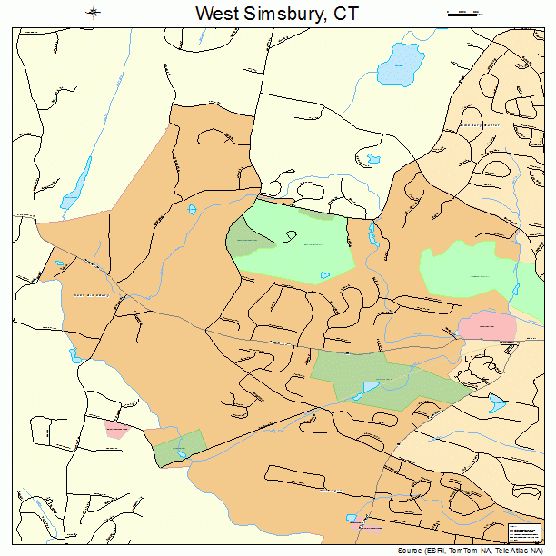 West Simsbury, CT street map