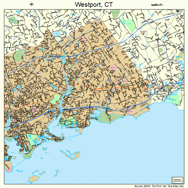 Westport, CT street map